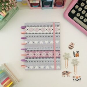 Caderno de Disco Buendia - Bordado Nórdico