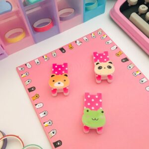 Kit com 3 Ganchos de Bichinhos Autoadesivo - Modelos Variados