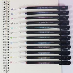 Kit com 12 Canetas 0.6 Cores Metálicas