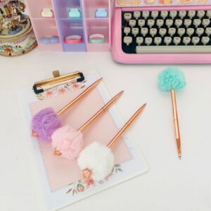 Caneta Luxo Pompom e Coroa
