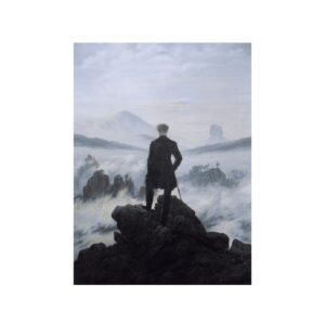Caderneta História da Arte - O Caminhante sobre o Mar de Névoa Caspar
