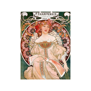 Caderneta História da Arte - Champenois Mucha 40 Folhas Marfim