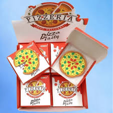 Borracha Caixinha de Pizza com 6 Fatias