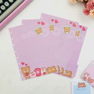 Kit com 4 Divisórias 170 gr Decoradas - Ursinhos Kawaii