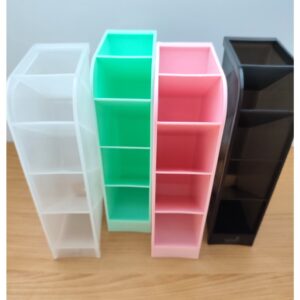 Organizador de Canetas Transparentes Coloridos - TRANSPARENTE