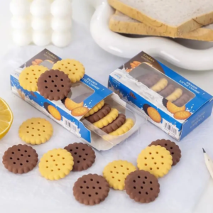 Kit de Borrachas Biscoitinhos com Caixinha