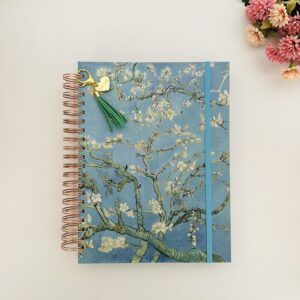 Caderno Wire-o Reposicionável - Amendoeiras 10 Mat. Univ. 150fl (27,5x20cm)