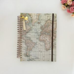 Caderno Wire-o Reposicionável - Mapa Mudi 10 Mat. Univ. 150fl (27,5x20cm)