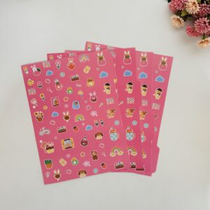 Kit 4 Divisórias 6 furos A5 (14,8 x 21 cm) - Sweet Zoo