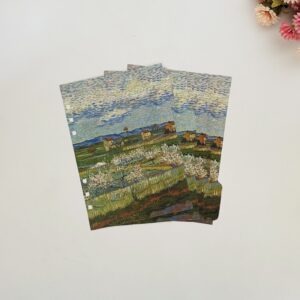 Kit 4 Divisórias 4 furos Universitário (20 x 27,5cm) - Van Gogh