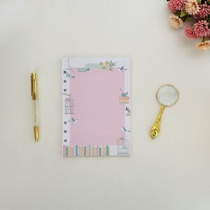 Refil Fichário 6 furos A5 (14,8 x 21cm) 40 folhas - Amor por livros