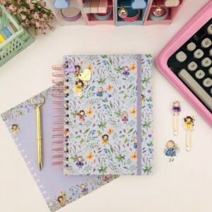 Caderno Wire-o Reposicionável - Floresta Encantada 10 Mat. Univ. 150fl (27,5x20cm)
