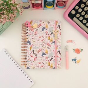 Caderno Wire-o Reposicionável - Alice 10 Mat. Univ. 150fl (27,5x20cm)