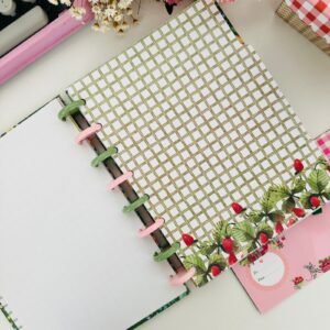 Kit 4 Divisórias Morangos Caderno Wire-o Universitário
