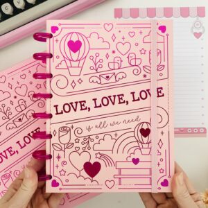 Planner de Disco A5 Love Love Love
