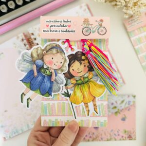 Kit com 2 Marcadores de Livro Fadas