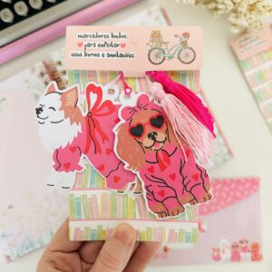 Kit com 2 Marcadores de Livro Cachorrinhos