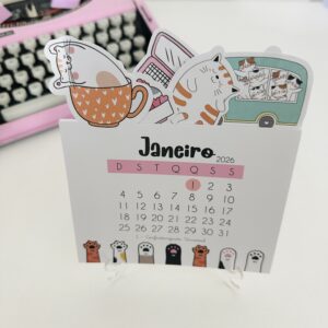 Calendário 2026 Gatinhos
