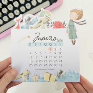 Calendário 2026 Pequeno Príncipe