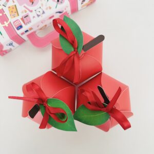 Embalagem Maçã 3D em Papel