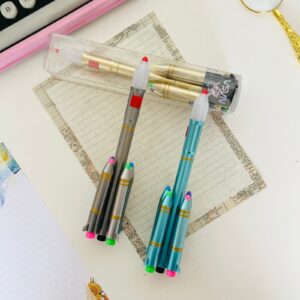 Caneta Foguete com 4 Marcadores de Texto