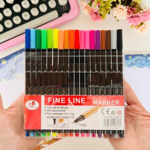 Kit com 18 Canetas Fine Line 0.4