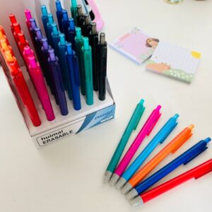 Caneta Apagável com Tinta Colorida Detalhes em Glitter - Unidade