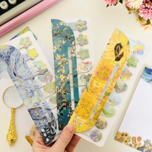 Cartela com 8 Post-its Van Gogh ( 20 Fls, 19x7 cm)