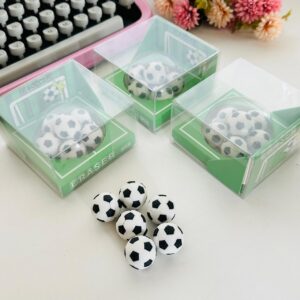 Borracha Bola de Futebol - Embalagem com 6 Un.