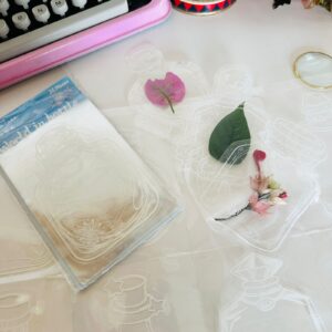 Kit DIY Marcadores com 16 Adesivos de Potinhos para Guardar Flores