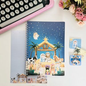 Cadernico A5 O Nascimento de Jesus - 40 Folhas Decoradas