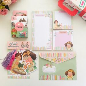 Kit de Papelaria Natalino Amor por Livros