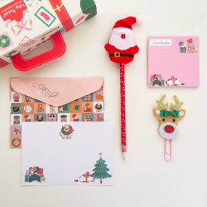 Kit de Papelaria Natalino Bloquinho