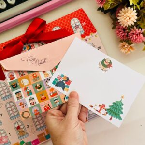 Kit Envelope + Cartão de Natal 180gr