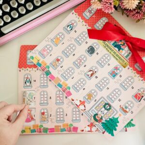 Calendário do Advento com 50 Adesivos