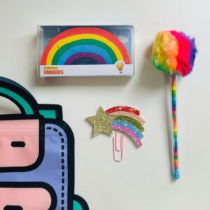Mochilinha Promocional com Kit Arco-Íris