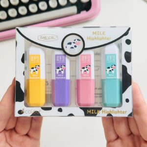 Kit com 4 Marcadores de Texto Vaquinha