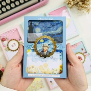 Kit com 8 Cartões de Agradecimento Van Gogh