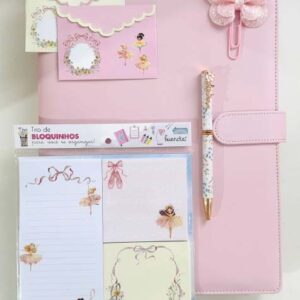 Kit Volta às Aulas c/Fichário Luxo Bailarina