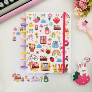 Caderno de Disco Buendía - Sweety Zoo Tamanho: Universitário (27,5x20cm) Folhas Decoradas