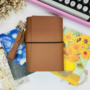 Caderno com Capa em Tecido com 2  Cadernetas Pontilhadas - Van Gogh