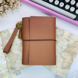Caderno Journal com 2 Cadernetas Pontilhadas - Mapa Mundi