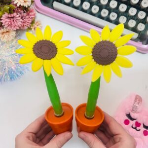 Caneta Vaso de Girassol