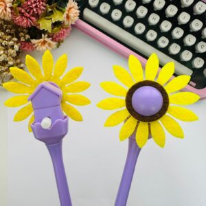 Caneta Flor Giratória
