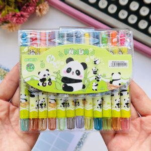 Kit com 12 Giz de Cera Retráteis