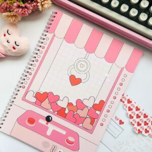 Caderno Tamanho G. Pick Love com 40 Folhas Decoradas