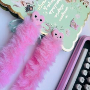 Caneta Coração Peludo