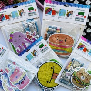 Kit DIY Imãs com Pintura Diamante