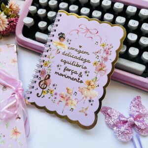 Cadernico A6 Bailarinas - 40 Folhas Decoradas