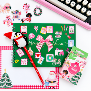 Kit com Malinha de Natal -  Scrapbook
